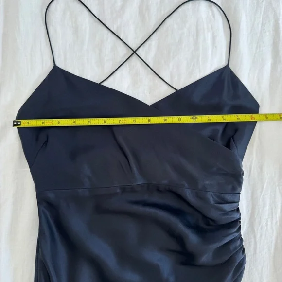 The Sei Strappy Gathered Silk Dress 4 - Picture 8 of 10